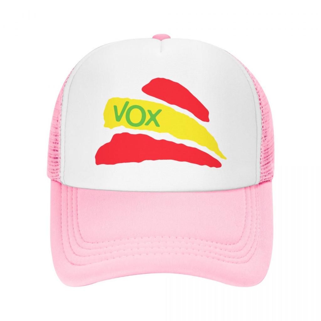 Vox Kšiltovka Trucker s španělskou vlajkou Outdoorová Dámská Unisexová Nastavitelná Španělsko Politická strana Baseballová čepice Letní klobouky Baseballová čepice