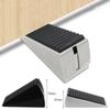 Stainless Steel Door Stop Wedge Non-slip Floor Doorstop Sturdy Spring Door Stopper  Floor Protector