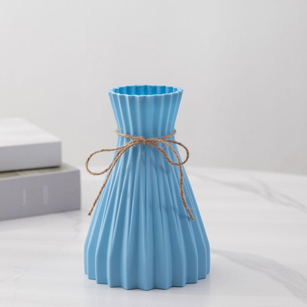Kreative Origami-Vase Europäische Faltenvase Kunststoff zylindrische Falten Blumenvase Faltpapier-Stil Trockenblumenflasche Modern