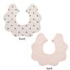 6 Layers Thickened Baby Muslin Cotton Bibs 306°AB Double Side Flower Round Neck Saliva Towel Print Feeding Burp Cloths Banadna
