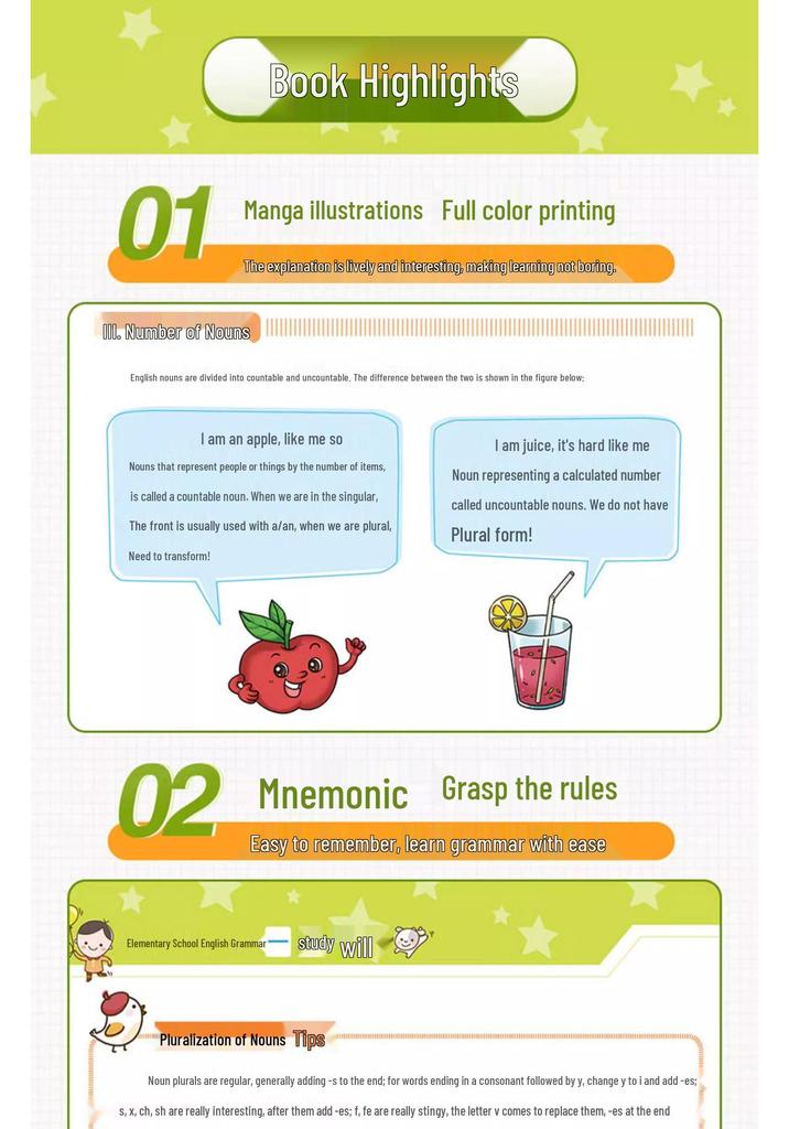 Elementary English Grammar: Learn with Comic Illustrations - Special Training