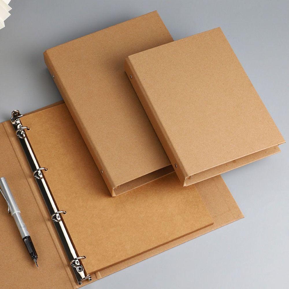 Kraft Paper Kraft Paper Binder Cover Vintage Perforated Binder Folder New File Folders