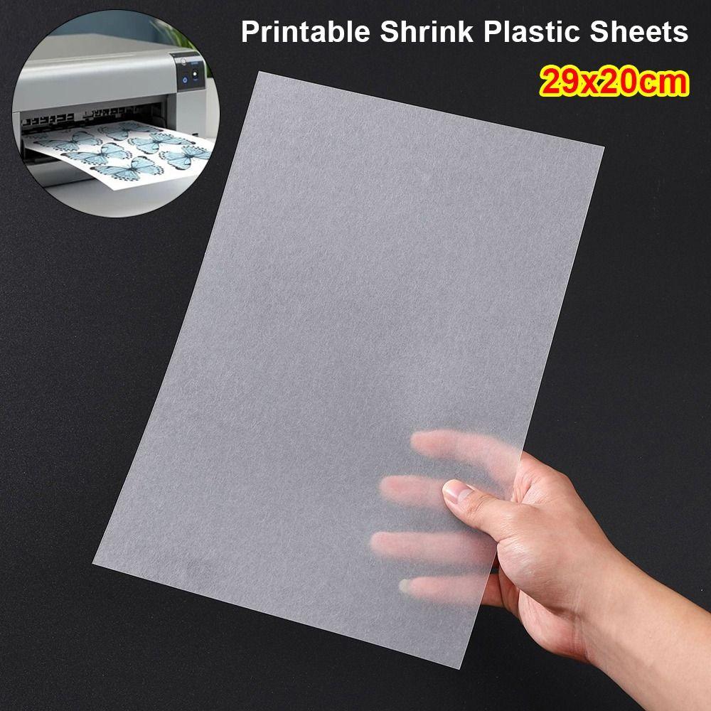 1Pcs Handmade Shrink Film Translucent White Shrinky Art Papers Shrink Plastic Sheets Kids Gifts