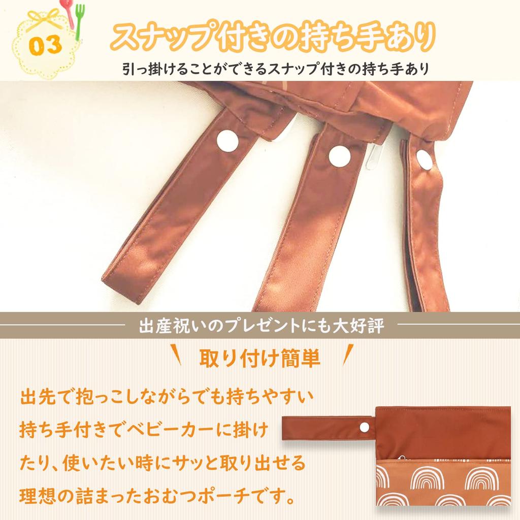 KALAVIKA Diaper Pouch Large Perfect for Baby Stroller Bath Travel and Small Organizers 3-Piece Set, Waterproof, Capacity, 3040cm, Diapers, Clothes,