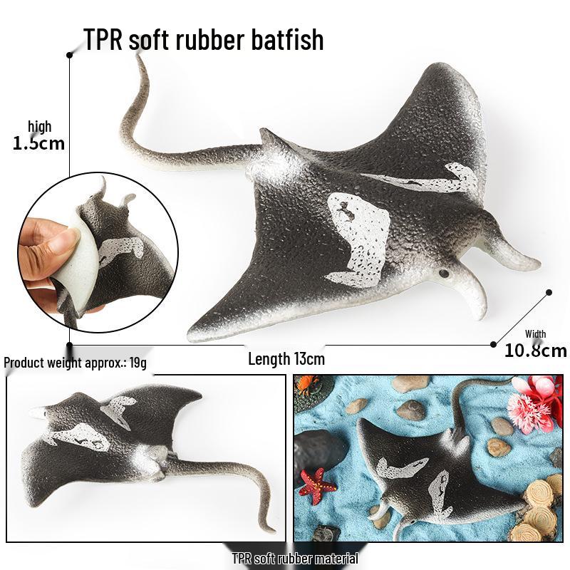 Ocean Wildlife Simulation Toy Set: Sea Turtle, Shark, Whale, Sea Lion, Tiger Shark, Manta Ray, Seal, Grouper.