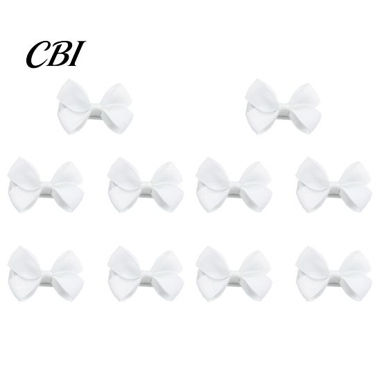 Toddler Hair Bow Clips 10Pcs Baby Clips, Bows, Fully Covered Barrette Grosgrain Ribbon Clip Everyday for Toddlers Pins Girls Infants & Toddlers, Soft