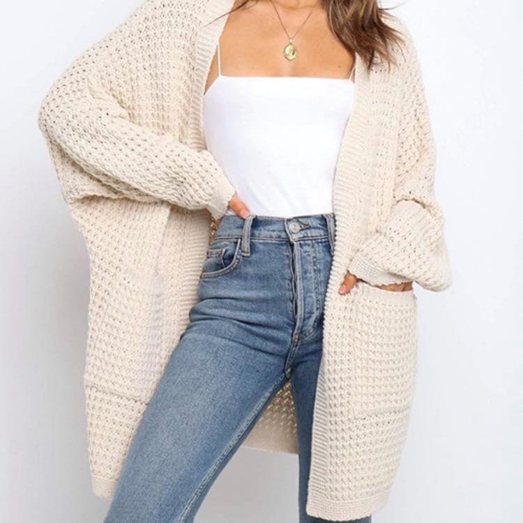 2025 Bestseller Women's Plus Size Knitted Cardigan Coat