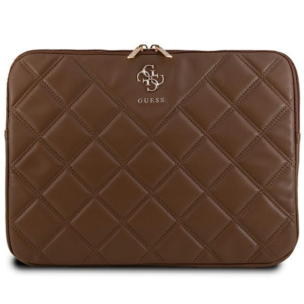 Guess Sleeve GUCS14ZPSQSSGW 14"brown/brown Quilted 4G