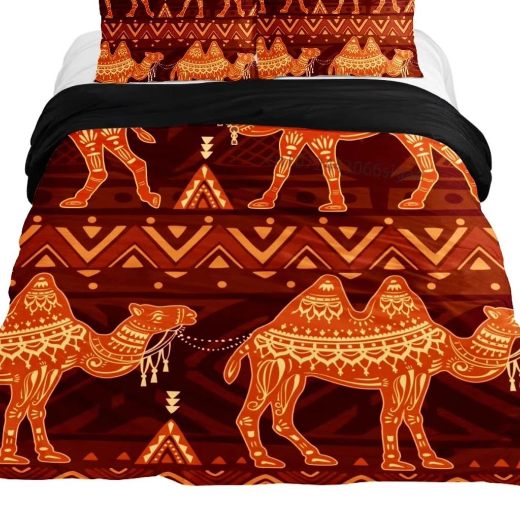 Retro Tribal Duvet Cover Suit Bedding Suit Quilt Cover Three-piece Set