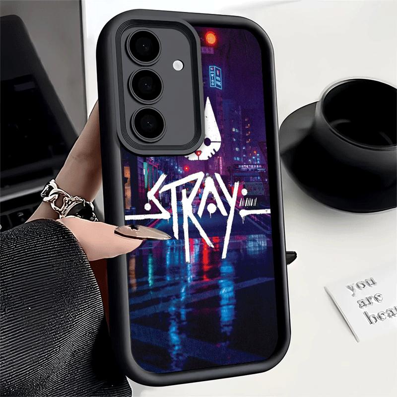 Phone Case for Samsung Galaxy A17 A16 A15 A14 A13 Stray Cat Game B-12 A56 A36 A26 A55 A35 A25 A54 A34 A24 A53 A33 A23 A07 A06