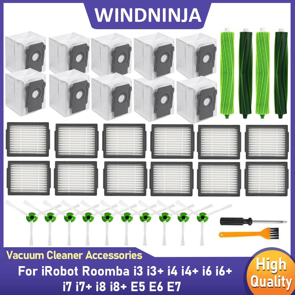 Dust Bag Main Side Brush HEPA Filter Part Compatible For iRobot Roomba E1 E6 E7 i1 i1+ i1 i1+ i6 i6+ i7 i7+ i8 i8+ Robot Vacuum