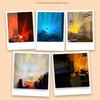 Ocean Wave Projector Light with 16 Colors, Luminorthe Cube Lamp for Kid's Bedroom with Remote, 3D Water Ripple & Aurora Effect, Meditation Night