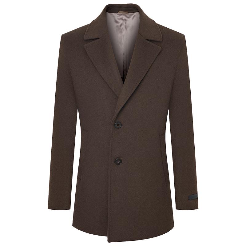 Baoxiniao Men's Business Casual Short Wool Coat