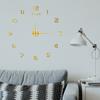 Simple Sofa Wall Silent Clock DIY Bedroom Wall Clock Creative Digital Decorative Wall Sticker Clock