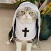 Soft Pet Nun Cloak Cat Puppy Cat Cosplay Costume Sets Pet Supplies Clothing