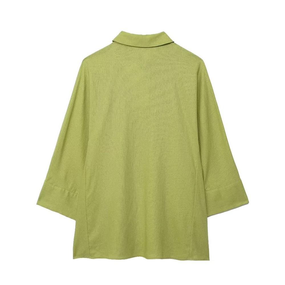 Spring New Arrival European And American Style Casual Suit - Loose Fit Shirt With Wide Leg Pants For Effortless Spring/Summer Style