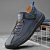 Hand-stitched men's shoes couple shoes autumn and winter flat-soled single shoes casual shoes Martin boots