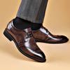 Fashion Luxury Mens Leather Shoes New Stylish Men's Shoes Pointed Oxford Wedding Leather Men Dress Shoes Gentleman Office Man Shoe