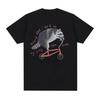 Fun Raccoon On Bicycle Meme T Unisexs Casual Vintage Cartoon TShirt Summer Humorous Short Sleeved TShirt Top Clothing