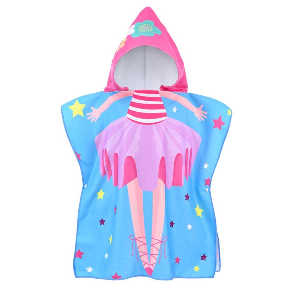 With Hooded Kids Bathrobe Washcloth Poncho New Beach Towel  Kids