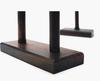 Rosewood Double-Layer Jewelry Stand: Bracelet & Watch Display Rack for Home Storage