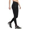 Adidas Solid Color Logo Print High-Waisted Ribbed Leggings Women Leggings Black HN0659