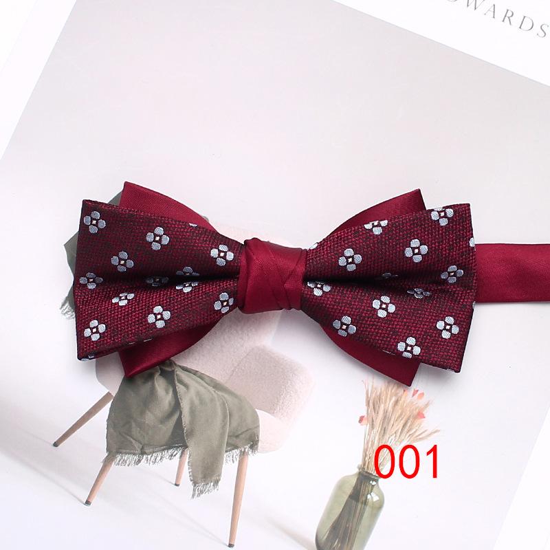 Rael Striped Bow Tie Plaid Polyester Bow Tie Men'S Casual Shirt Accessories Bow Tie