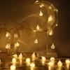 LED Bubble Ball String Lights - Transparent Crystal Round Balls for Christmas Tree and Festival Decor
