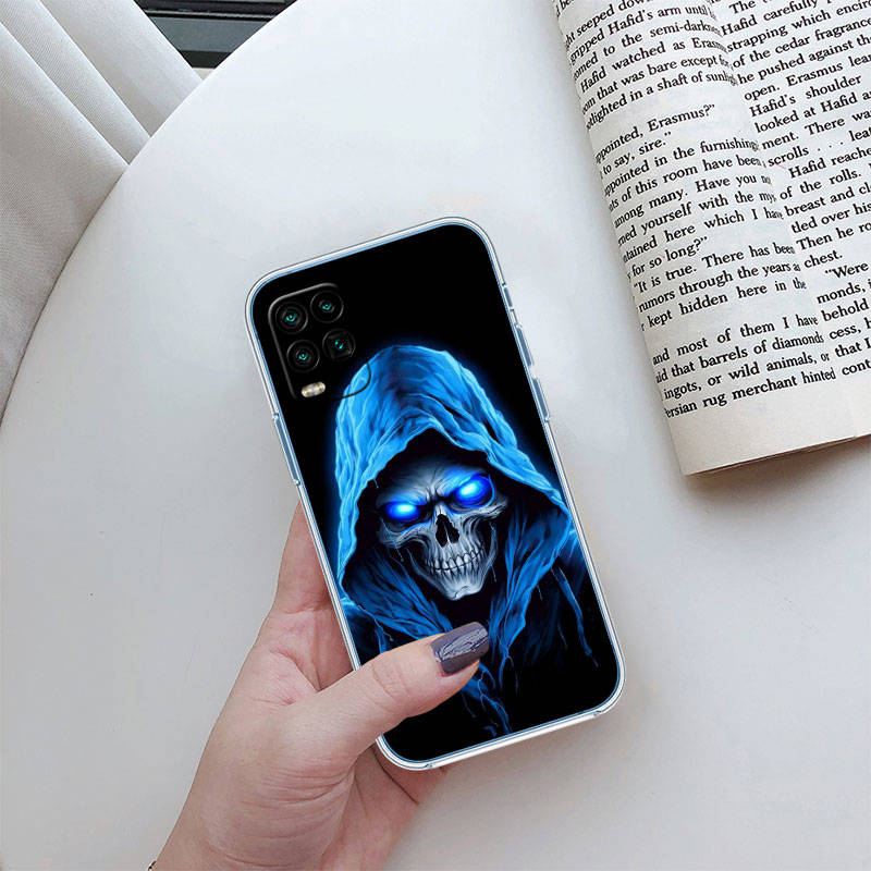 JO60 Grim Reaper Skull Phone Case for Motorola E22S E7 G6 G7 G8 G9 Plus Power Play G10 G20 G04 E30 E40 E22 E20 E13 G22 G23 G Stylus Play