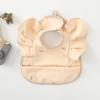 Niedliches Lätzchen in Form einer fliegenden Ärmel mit wasserdichter Schicht, verstellbares Spucktuch für Baby 6-36 Monate