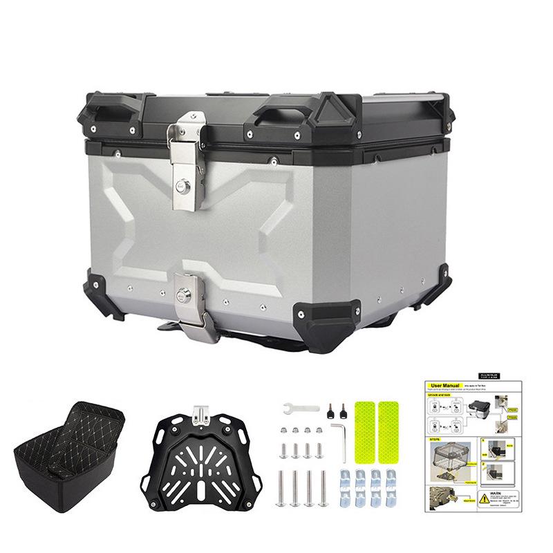 Quick-Release Waterproof Motorcycle Aluminum Tail & Side Boxes (28L-100L)
