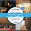 Art3d 2 Pieces Wooden Wall Sound Absorbing Material Wood Panel Wooden Soundproof Panel DIY Sound Insulation Decorative Wood Board 120x60 Model Number
