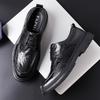 2025 Herren Lederschuhe Leder Britischer Stil Herrenschuhe Leder High-End Hochzeit Bräutigam Derby Schuhe Modetrend Vielseitig