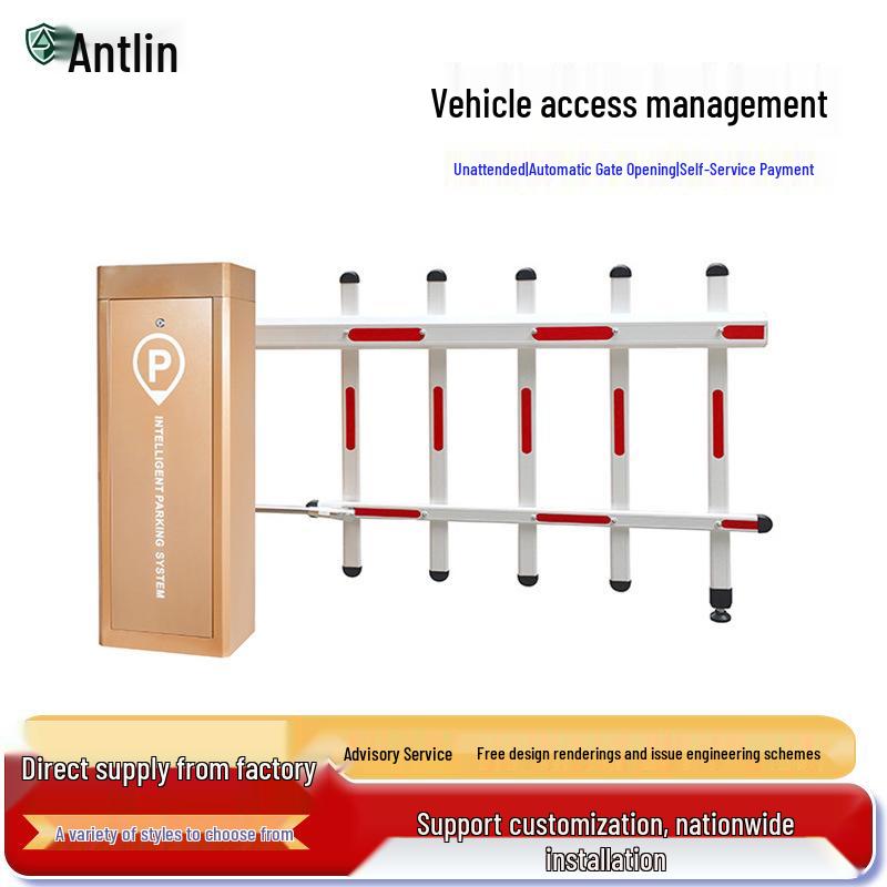 Articulated Arm Straight Boom Barrier for Underground Garage Entrance/Exit with Height Limit Folding Arm