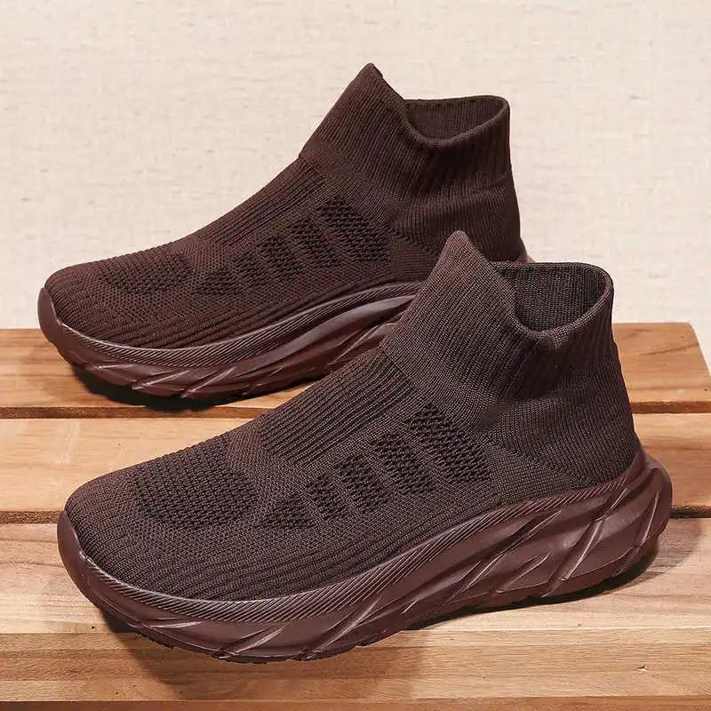 Fashion Lace-free Without Heel Casual Sneakers For Men Walking Ventilation Shoes Men Trainer Sports New Style Style Training Teniz