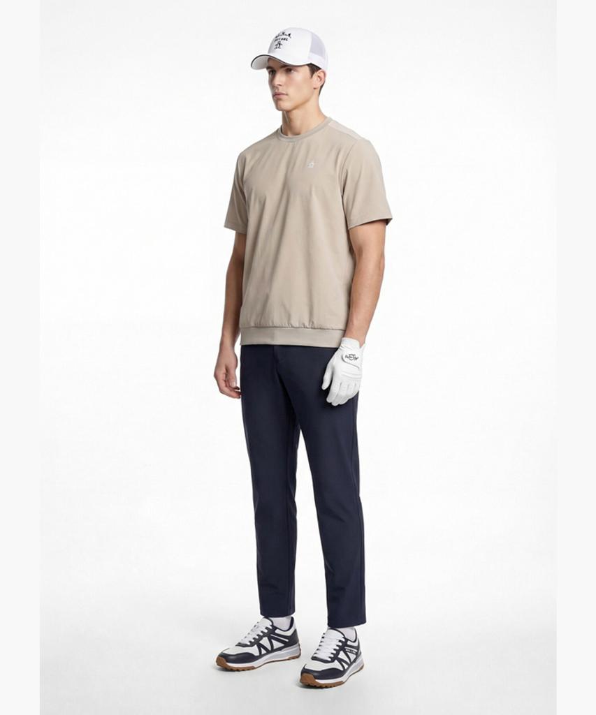 Meonsingweeo Men'S Lightweight Double-Weave Pants Dark Navy Mr121Mpt35