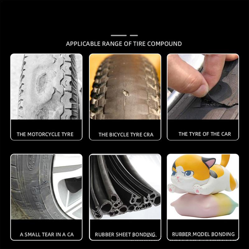 Lepidlo na těsnění pneumatik Těsnění pneumatiky Silné lepidlo Lepidlo na netěsnost pneumatiky Propíchnutí pneumatiky Okamžité lepidlo Lepidlo na pneumatiky Tmel pro