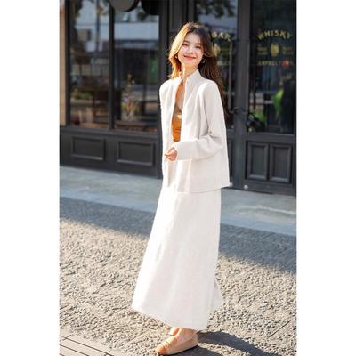 Women's Elegant Knit Sweater and Skirt Set