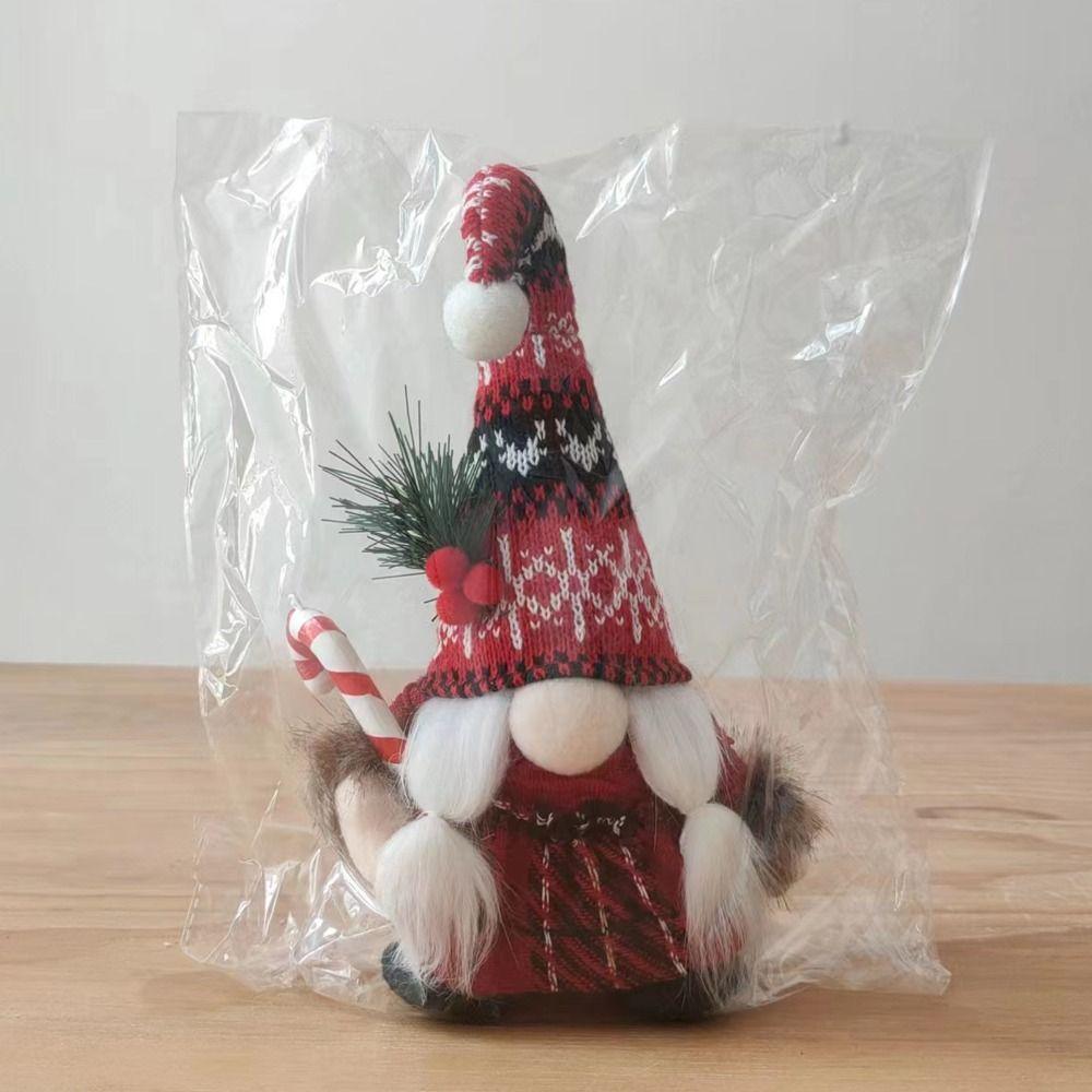 Pletená plyšová panenka bez obličeje Trpaslíci bez obličeje Plyšová panenka trpaslíka Domácí dekorace