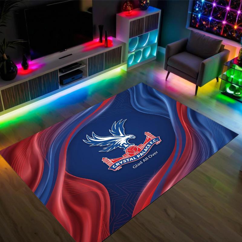 Crystal Palace Design Crystal Velvet Carpet Cozy Non?Slip Printed Rug For Bedroom Living Room Entrance