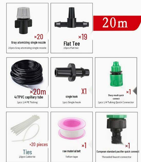 DIY Drip Irrigation Kit for Gardens and Horticulture