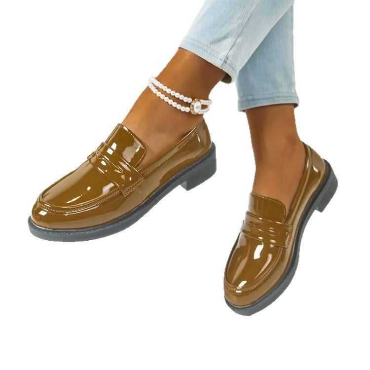 Μαύρα Ψηλοτάκουνα Γυναικεία 2022 Γαλλικά Χοντρό Τακούνι Ταμπεραμέντο Παπούτσια Mary Jane Επαγγελματικά Μοκασίνια για Μετακινήσεις Jk Μονά Παπούτσια