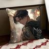 LLevi Anime AAckerman Cushion Cover Reversible Soft Durable Pillow Cover Home  Car MultiScene Use for Daily Comfort