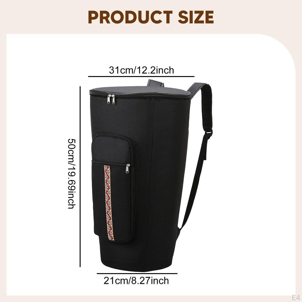 Bag African Drum Gig Shockproof Oxford Cloth Portable Dustproof Waterproof Backpack Musical