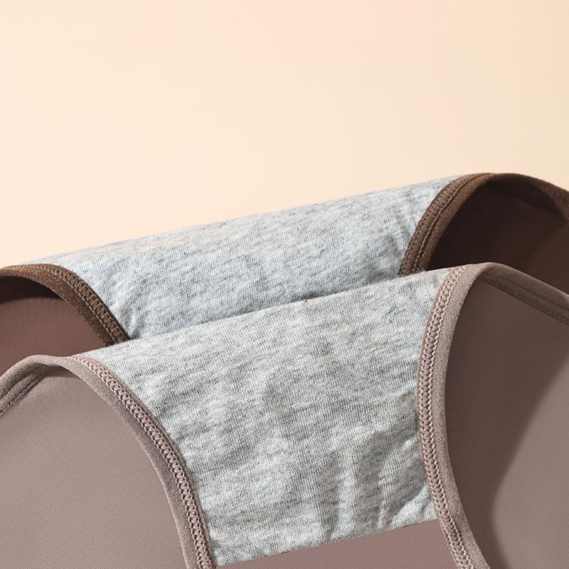 Baumwoll-Damenunterwäsche mit hohem Bund, auslaufsichere Menstruationshosen, breiter Perioden-Slip, physiologische Übergröße M-4XL, Damen-Slips