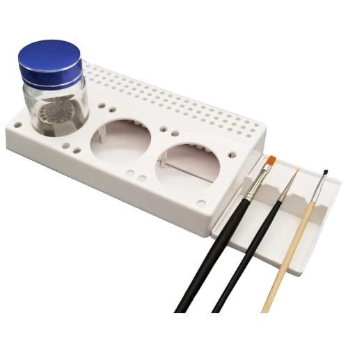 

Plamo Improvement Committee plamokojo Brush Painting Set, All-in-One Hobby Tool, PMKJ005, White