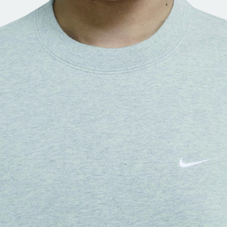 Nike Embroidered Logo Crew Neck Sweatshirt Men Tops Grey CV0554-050