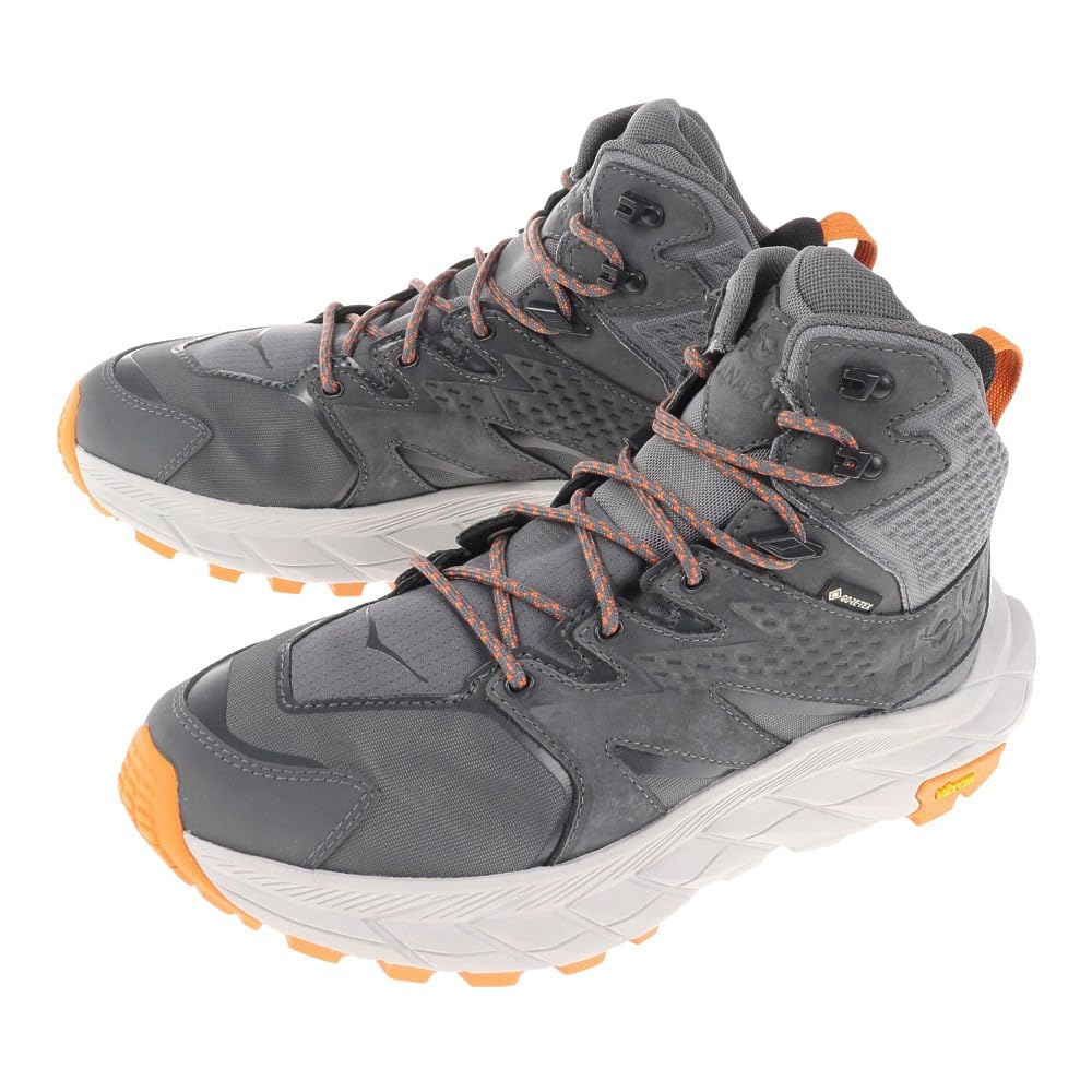 HOKA Anacapa Mid GTX Hiking Size Gore-Tex Shoes, High-Top, Men's, Gray, 25.5 (1122018-CHMSM)