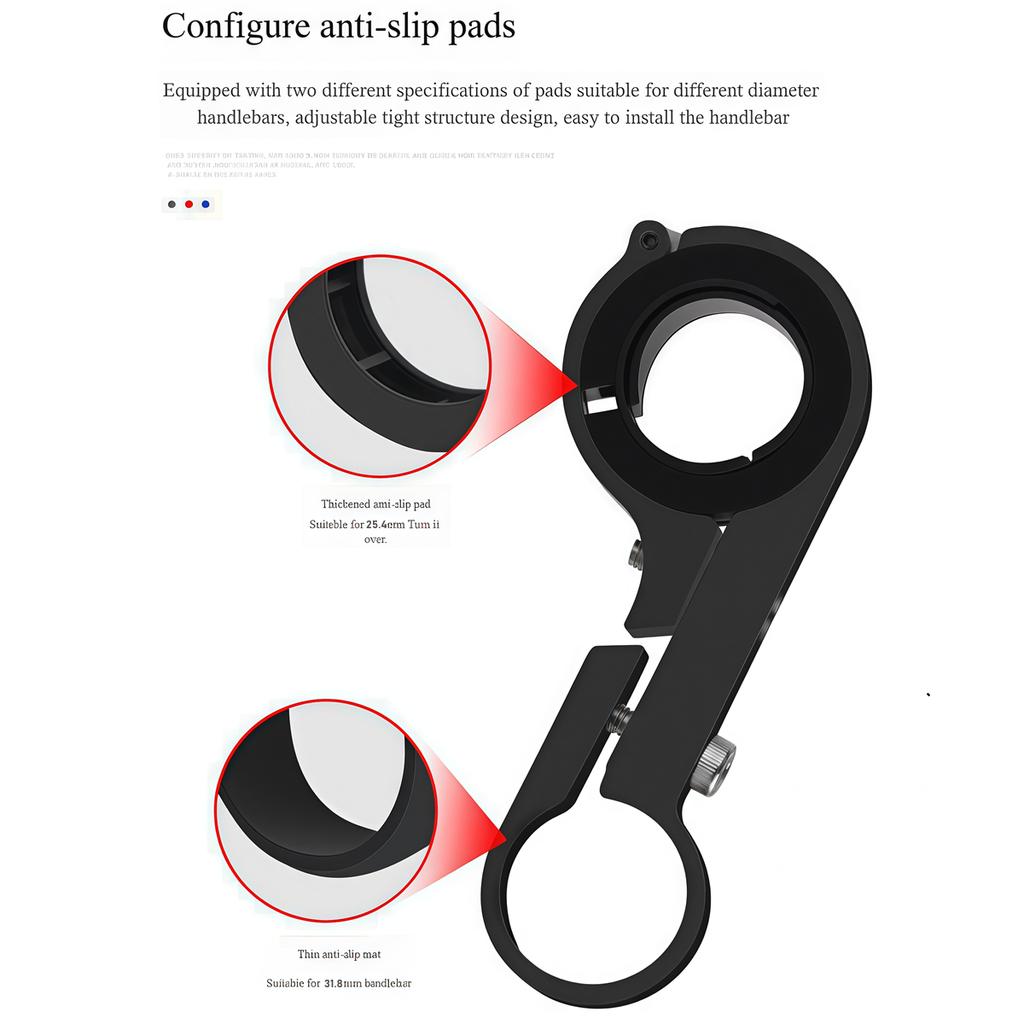 Soporte extendido para manillar de bicicleta de 10/20/30 cm, soporte para faro de bicicleta de montaña, barra extendida, piezas para portaequipajes