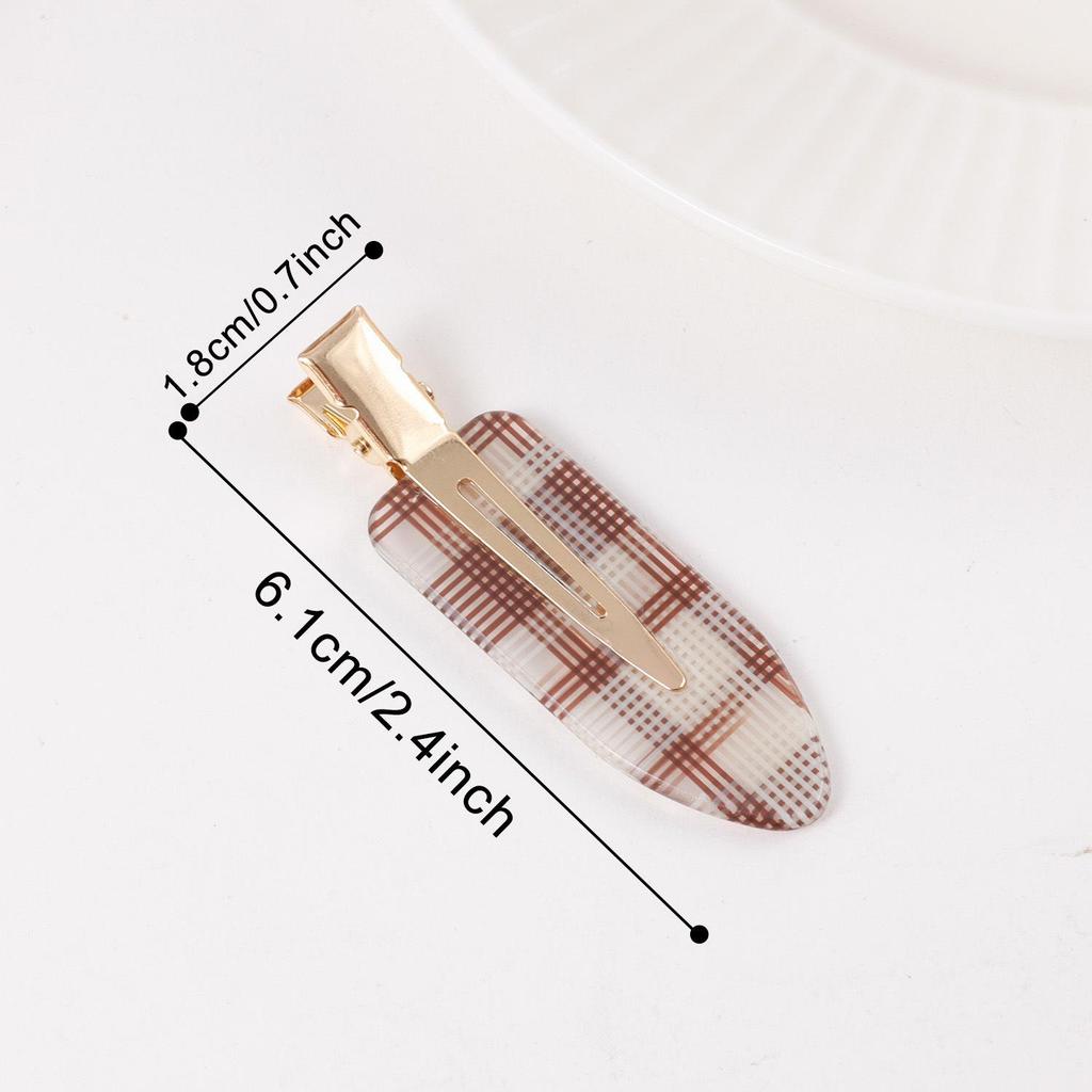 Bambus Yao Academy Style Karomuster Haarklammer - High-End Mode Pony-Halter Accessoire für Mädchen